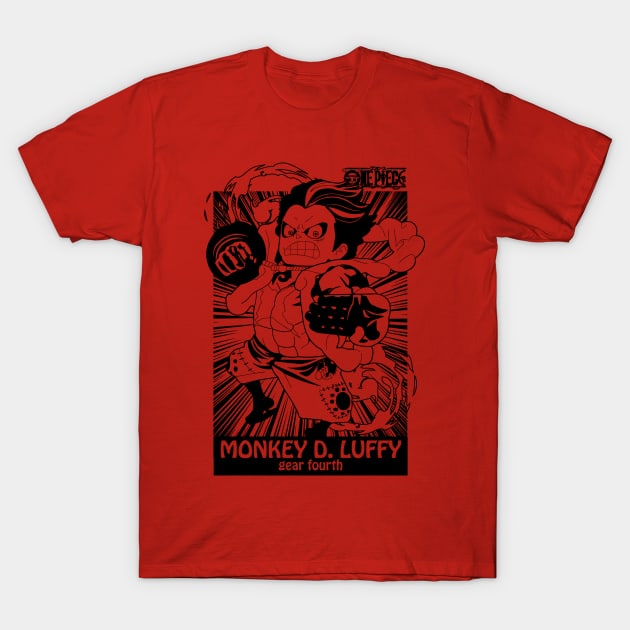 one piece monkey D. luffy gear fourth wano T-Shirt by DeeMON